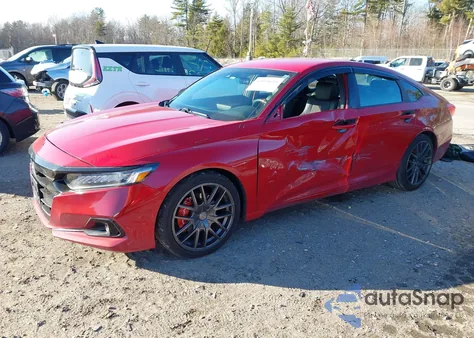 2021 Honda Accord Sport z USA, uszkodzony, nr VIN 1HGCV1F37MA054550